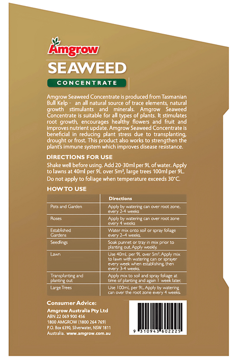 Amgrow Seaweed Amgrow Concentrate fertilisers AMGROW