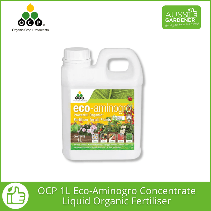 OCP Eco-Aminogro Concentrate – Organic Liquid Fertiliser for Strong Plant Growth fertilisers Yates 1 lt
