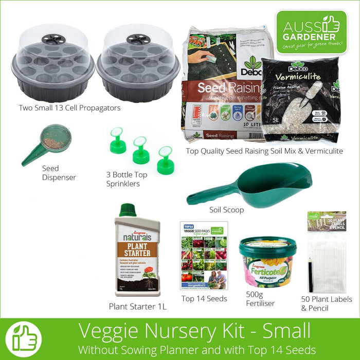Aussie Gardener Veggie Nursery Kit - Small veggie growing Aussie Gardener - Power Planter Australia Without planner
