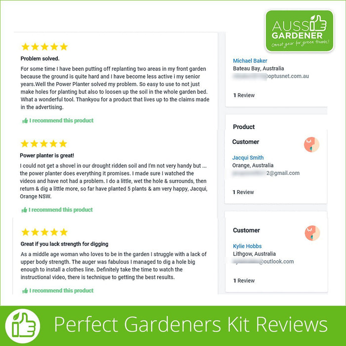 Power Planter Perfect Gardeners Kit - Reviews