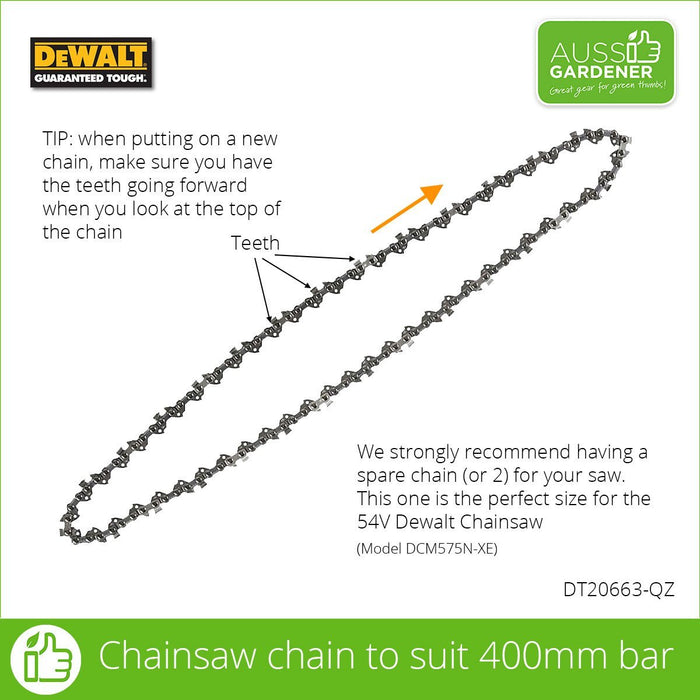 Tri Link Chain (30cm & 40cm) Dewalt Power Tools Stanley Black & Decker (Australia) Pty Ltd