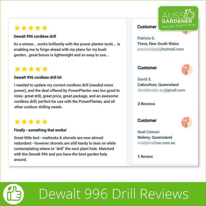 Dewalt 996 Top of the range Cordless Drill Kit DCD996P2-XE Dewalt Power Tools Stanley Black & Decker (Australia) Pty Ltd