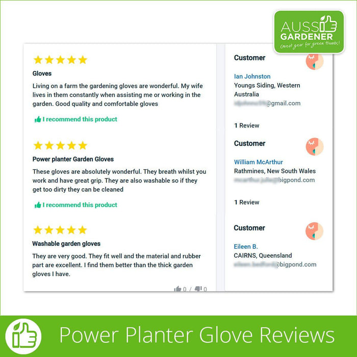 Aussie Gardener Gloves - 12 Pack (machine washable) garden wear Hanvo Safety Products Co Ltd