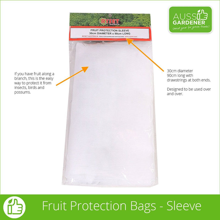 Fruit Protection Sleeve - 30cm x 90 cm (5 pack) pest control RYSET