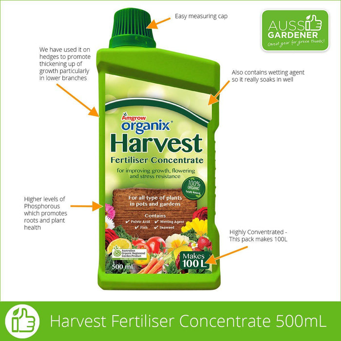 Amgrow Harvest Organix 500ml fertilisers Tradeware
