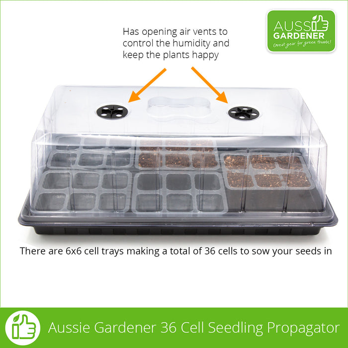 Aussie Gardener 36 Cell Seedling Propagator propagation Shen Zhen Hai Yi Plastic Products Co Ltd Single