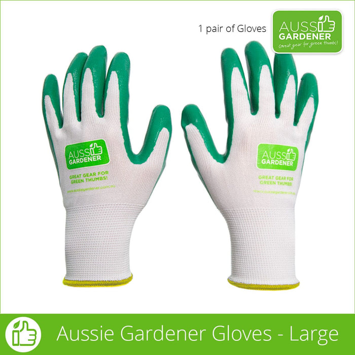 Aussie Gardener Gloves - 1 Pack (machine washable) garden wear Hanvo Safety Products Co Ltd Large (Mens) - 1 Pair