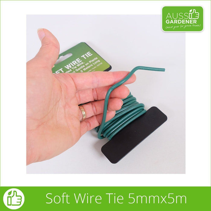 Aussie Gardener Soft Tie Wire 5M veggie growing Rapitech
