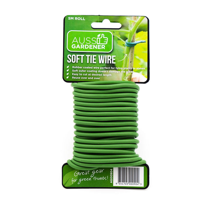 Aussie Gardener Soft Tie Wire 5M veggie growing Rapitech