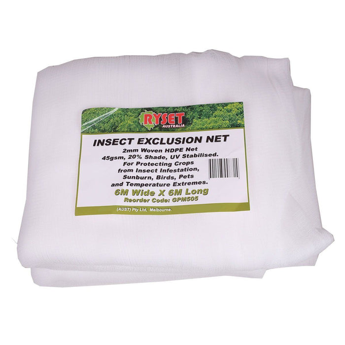 Netting - 2MM Woven Veggie Net 6MX6M veggie growing RYSET