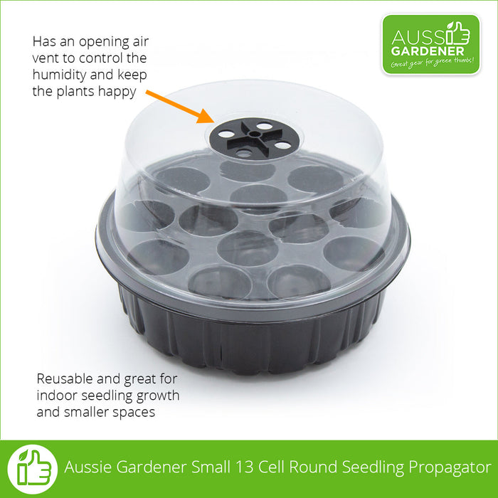 Small, 13 cell Round Seedling Propagator