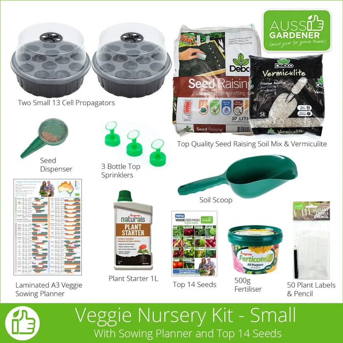 Aussie Gardener Veggie Nursery Kit - Small veggie growing Aussie Gardener - Power Planter Australia 