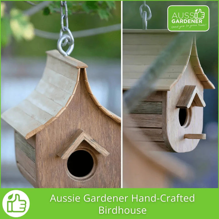 Aussie Gardener Hand-Crafted Birdhouse 'Abigail' Aussie Gardener 