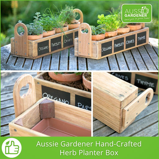 Aussie Gardener Hand-Crafted Herb Planter Box Aussie Gardener 