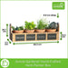 Aussie Gardener Hand-Crafted Herb Planter Box Aussie Gardener 