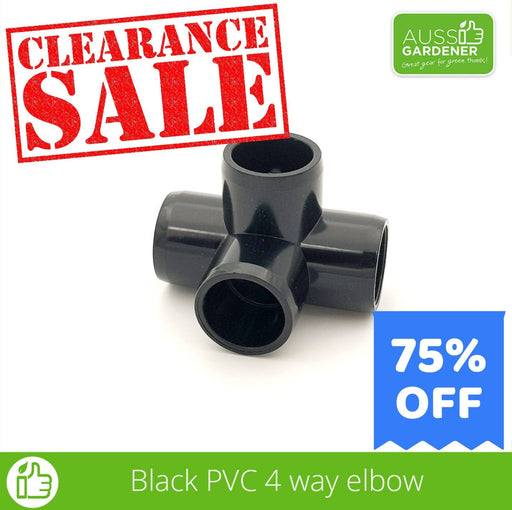 PestFree Parts: Black PVC 4 way extension elbow Hymo Industry 