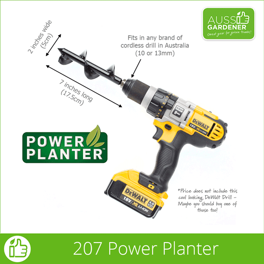 The Dream Combination -  All 4 Power Planters + the Dewalt 996 drill complete kit.