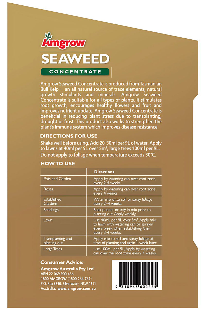 Amgrow Seaweed Amgrow Concentrate fertilisers AMGROW 