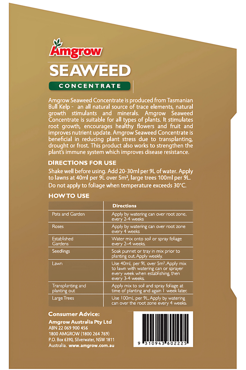 Amgrow Seaweed Amgrow Concentrate fertilisers AMGROW 
