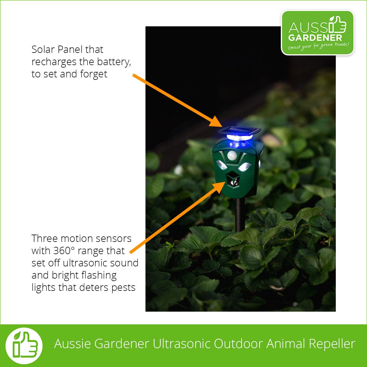 Aussie Gardener Ultrasonic Outdoor Repeller Aussie Gardener 