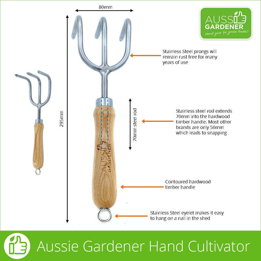 Aussie Gardener Hand Tools garden tools Aussie Gardener Claw Cultivator 