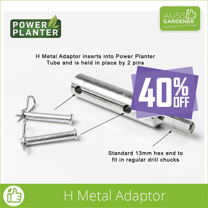 Power Planter H metal adaptor - for 13mm Drill