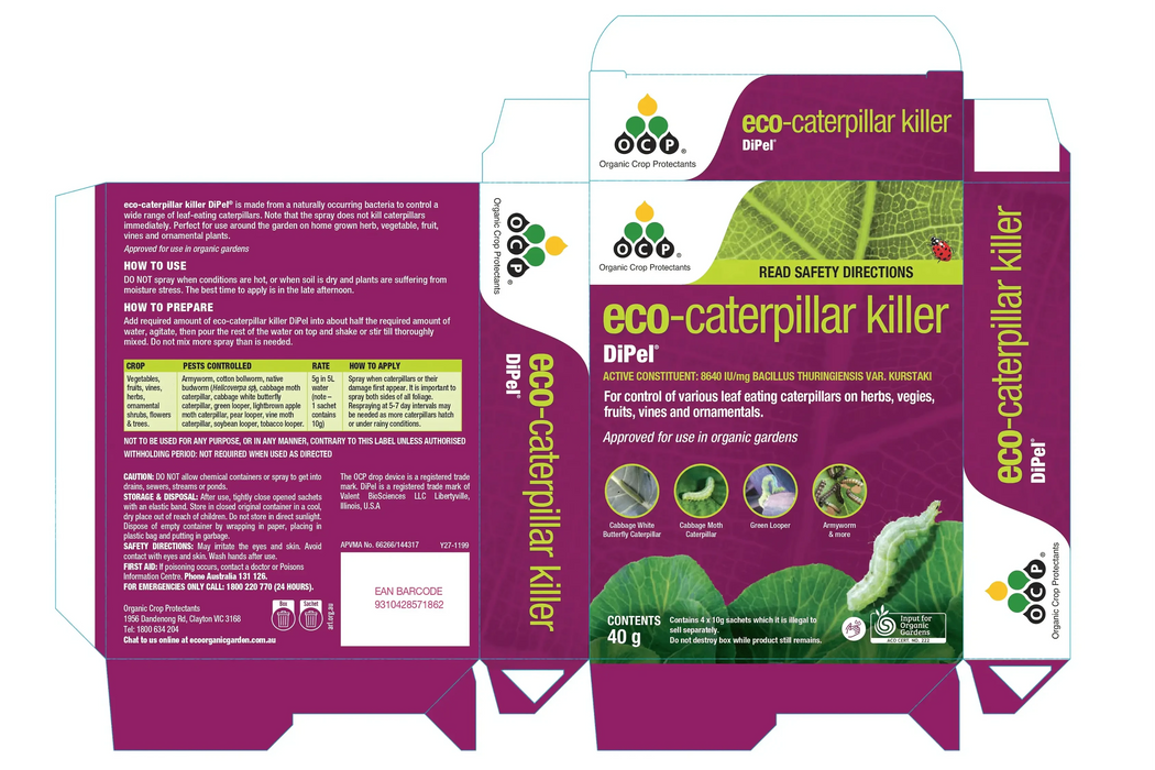 DiPel: Eco-caterpillar killer - eco-organic garden by OCP pest control Yates 