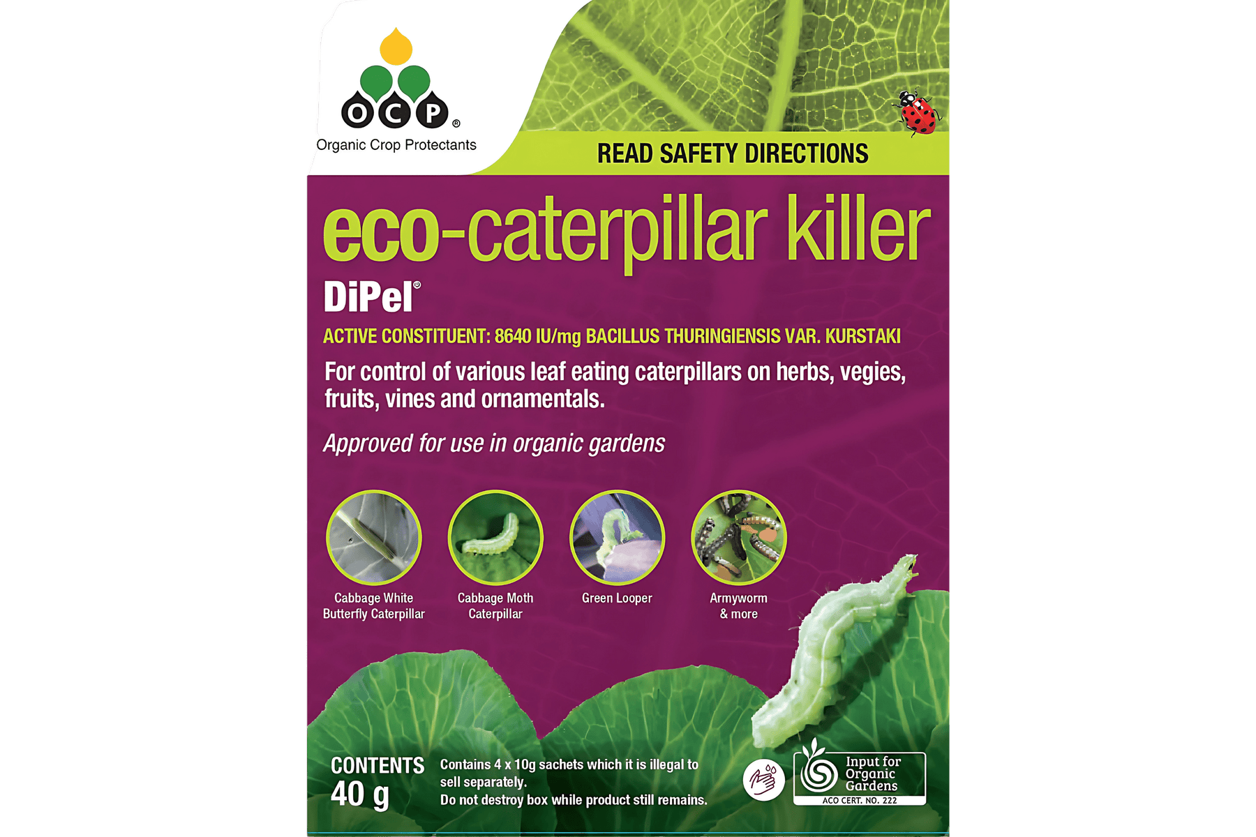 DiPel: Eco-caterpillar killer - eco-organic garden by OCP pest control Yates 