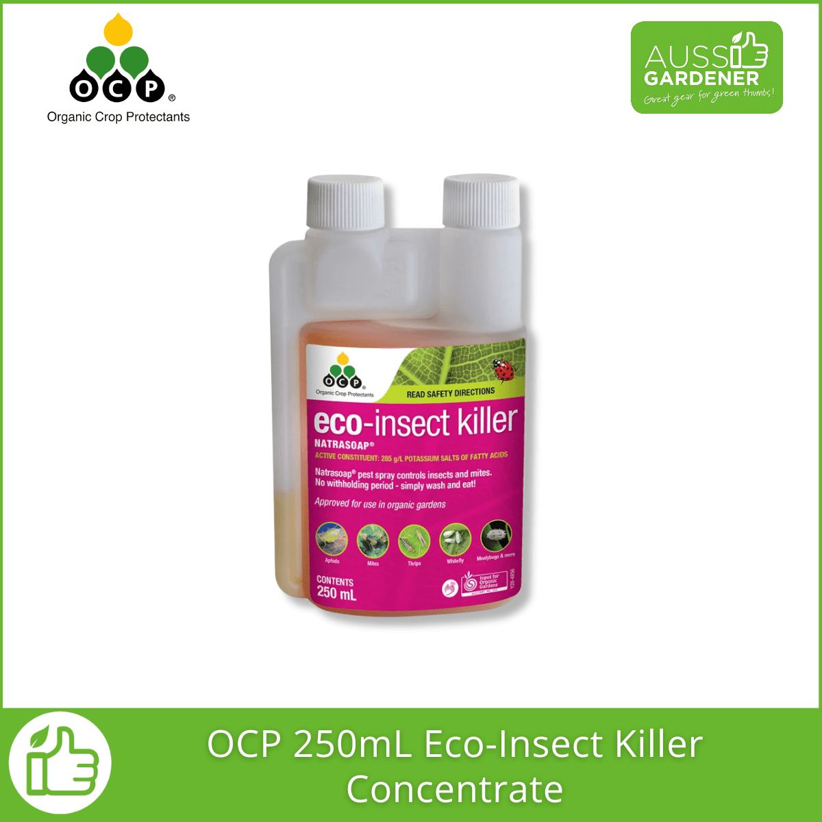 OCP Eco-Insect Killer – Soap-Based Pest Control for Aphids, Mites & More | 750mL & 250mL Options pest control Yates 250 ml 