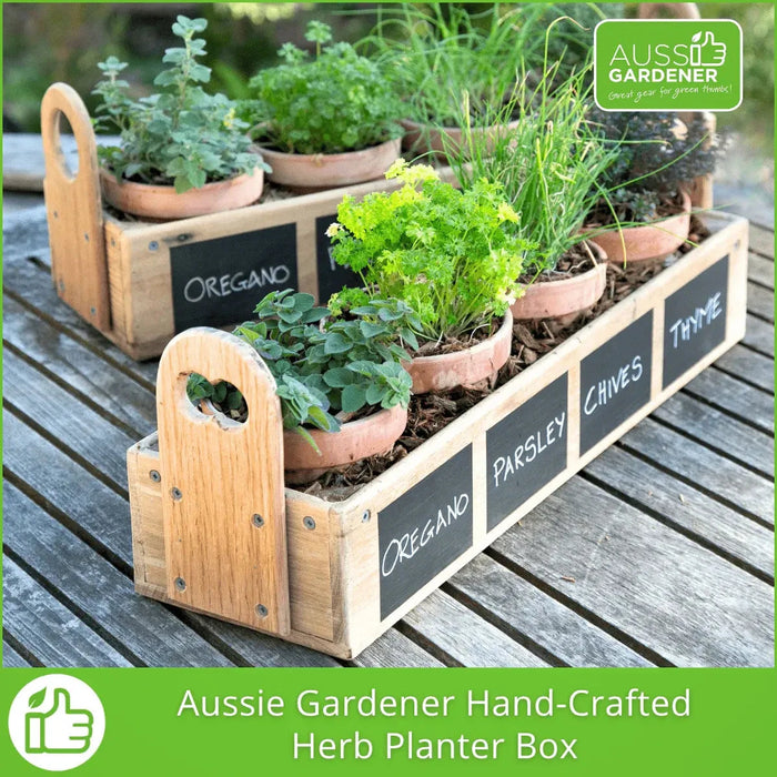 Aussie Gardener Hand-Crafted Herb Planter Box Home & Garden Aussie Gardener 