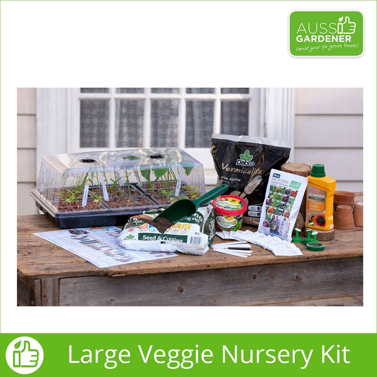 Aussie Gardener Vegetable Seedling Nursery Kit - Large veggie growing Aussie Gardener 