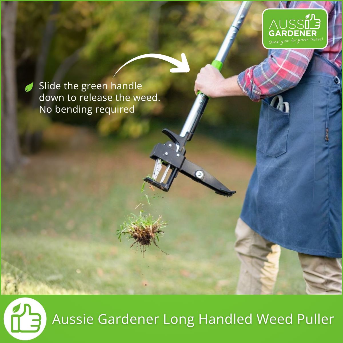 Aussie Gardener Long Handled Weed Puller Gadgets Aussie Gardener 