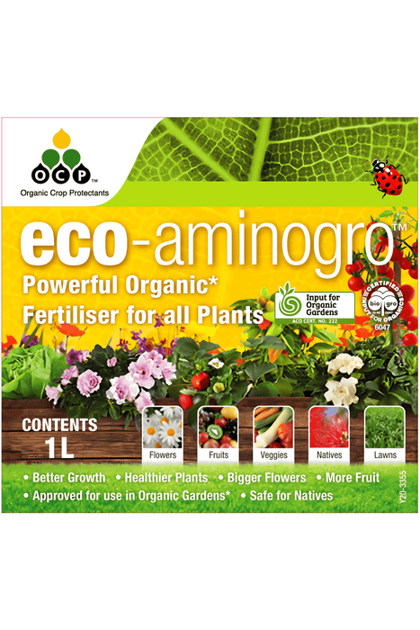 OCP Eco-Aminogro Concentrate – Organic Liquid Fertiliser for Strong Plant Growth fertilisers Yates 