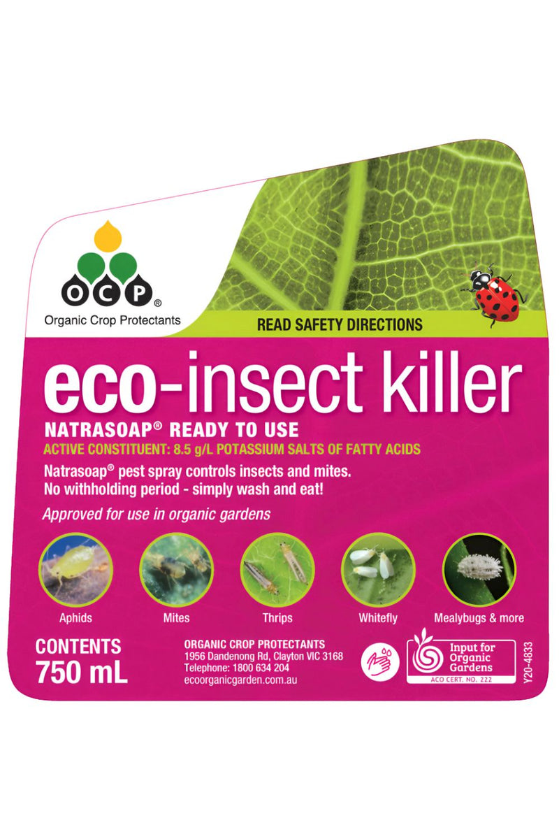 OCP Eco-Insect Killer – Soap-Based Pest Control for Aphids, Mites & More | 750mL & 250mL Options pest control Yates 