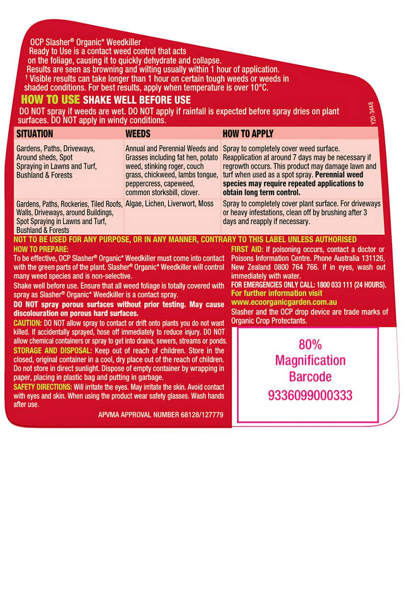 OCP Slasher Organic Weedkiller – Glyphosate-Free Herbicide for Fast Weed Control pest control Yates 
