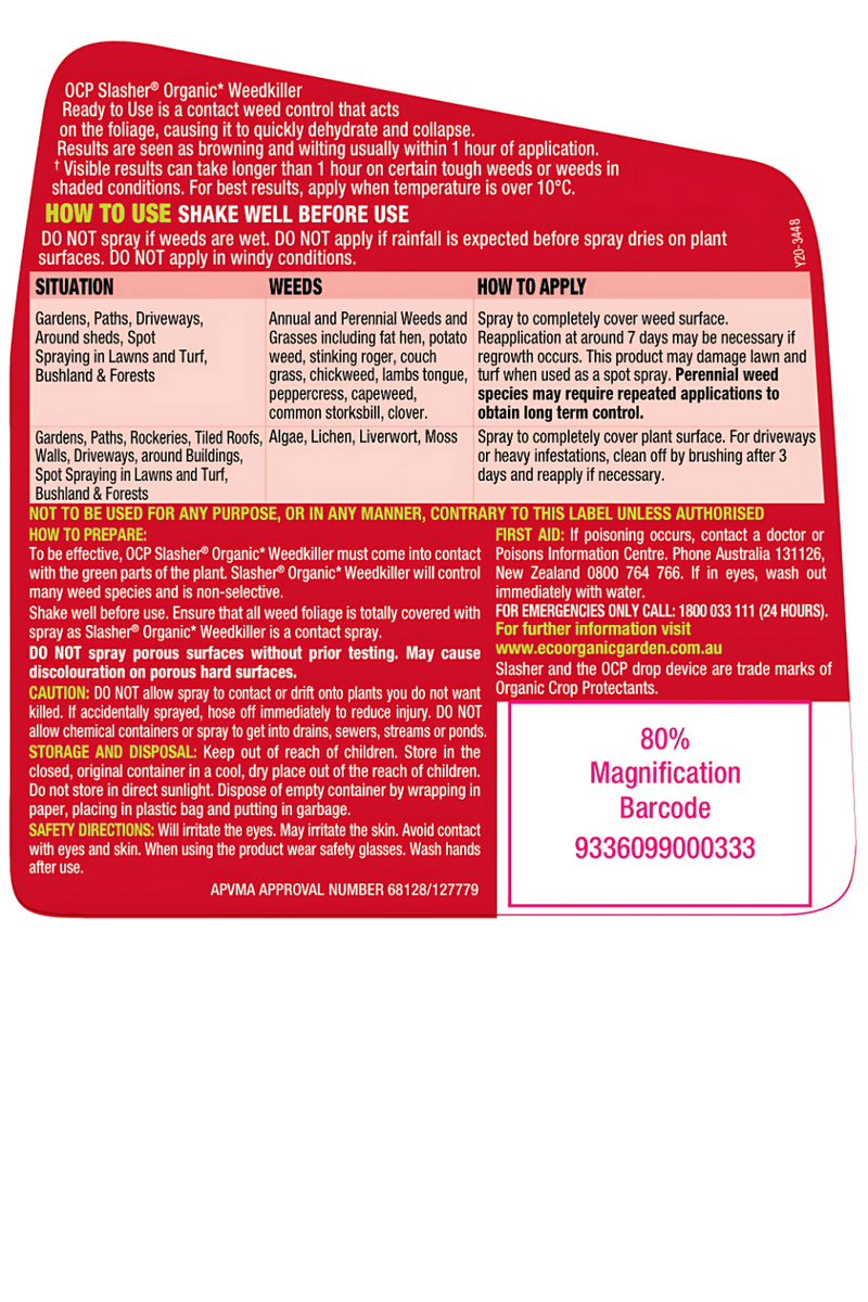 OCP Slasher Organic Weedkiller – Glyphosate-Free Herbicide for Fast Weed Control pest control Yates 