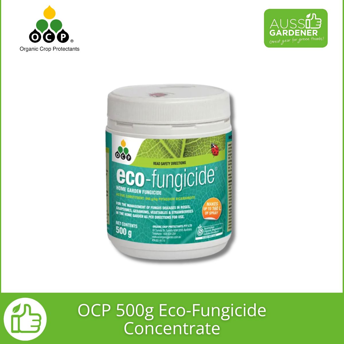 OCP Eco-Fungicide | Organic Powdery Mildew & Black Spot Control – 500g & 750ml Options pest control Yates 500 gm 