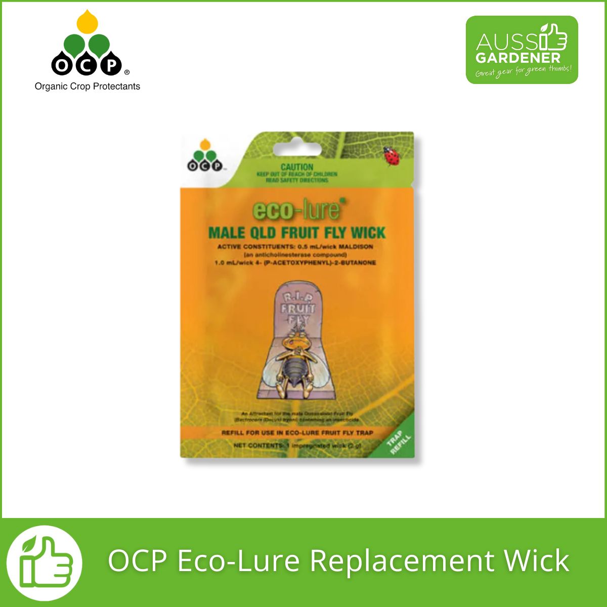 OCP Eco-Lure Replacement Wick – Effective 3-Month Fruit Fly Trap Solution pest control Yates 