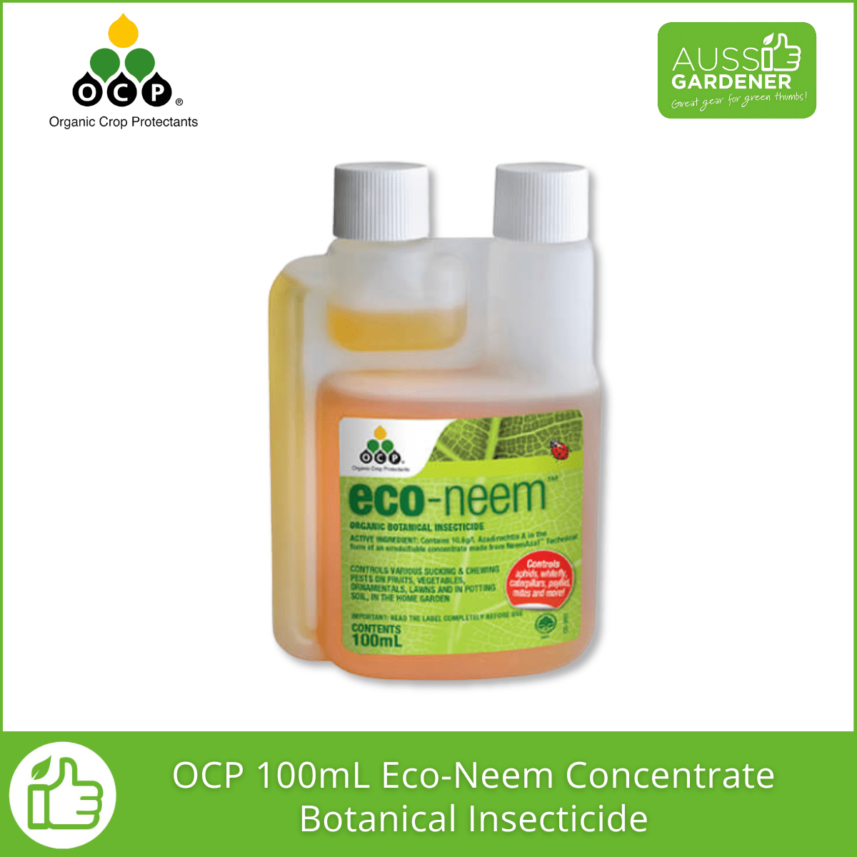 OCP eco-neem Organic Insecticide - Concentrate for Pest Control pest control Yates 100 ml 