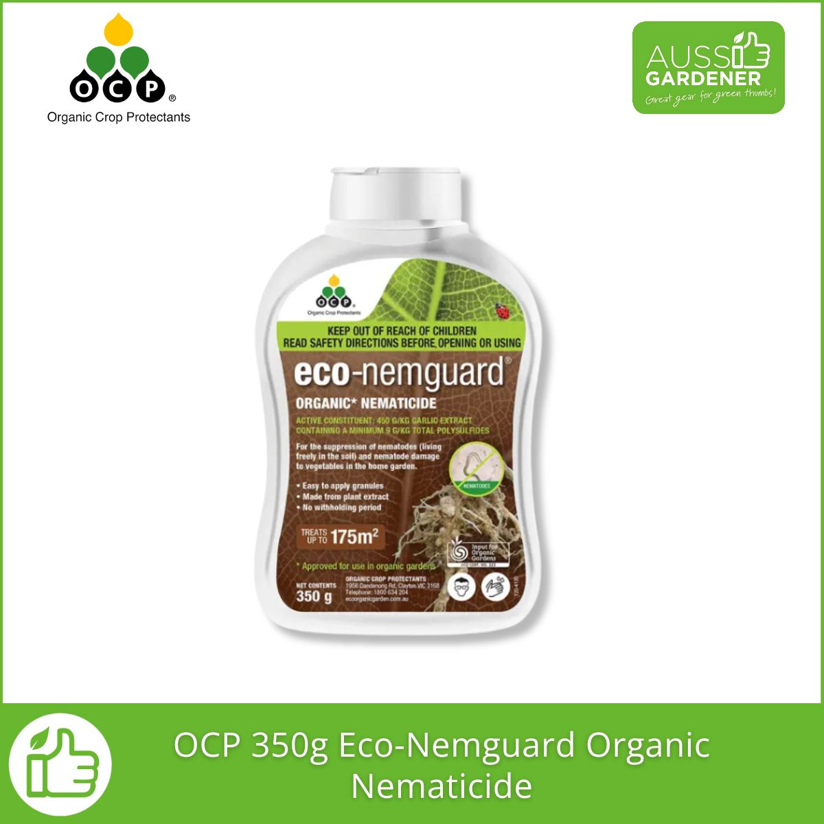 OCP eco-nemguard 350g - Organic Nematicide for Nematode Control & Healthy Roots pest control Yates 