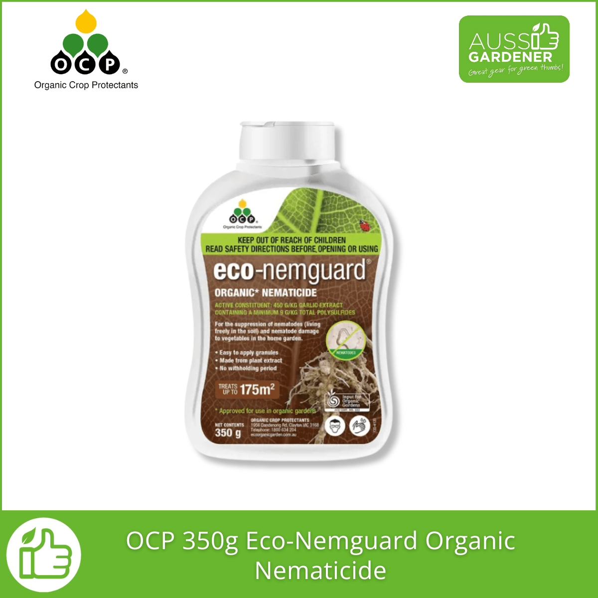 OCP eco-nemguard 350g - Organic Nematicide for Nematode Control & Healthy Roots pest control Yates 