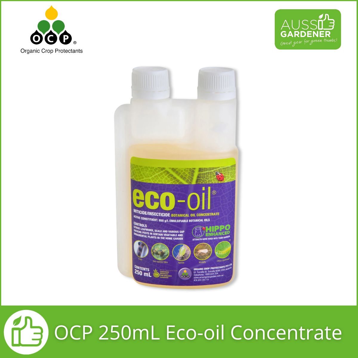 Eco-Oil Organic Insecticide – Natural Pest Control Solution pest control Yates 250 ml 