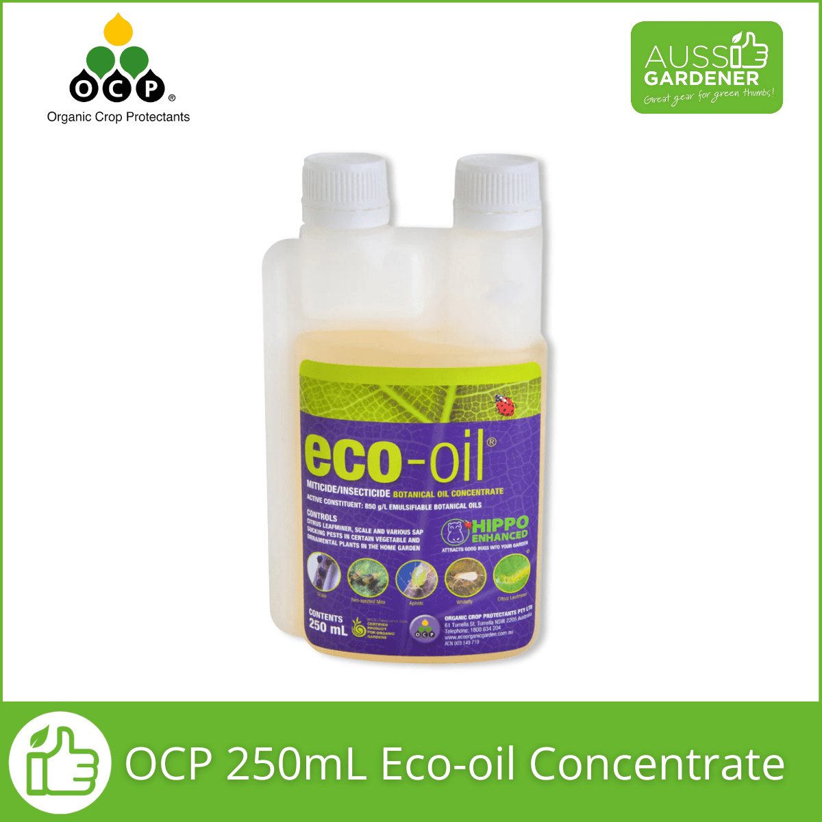 Eco-Oil Organic Insecticide – Natural Pest Control Solution pest control Yates 250 ml 