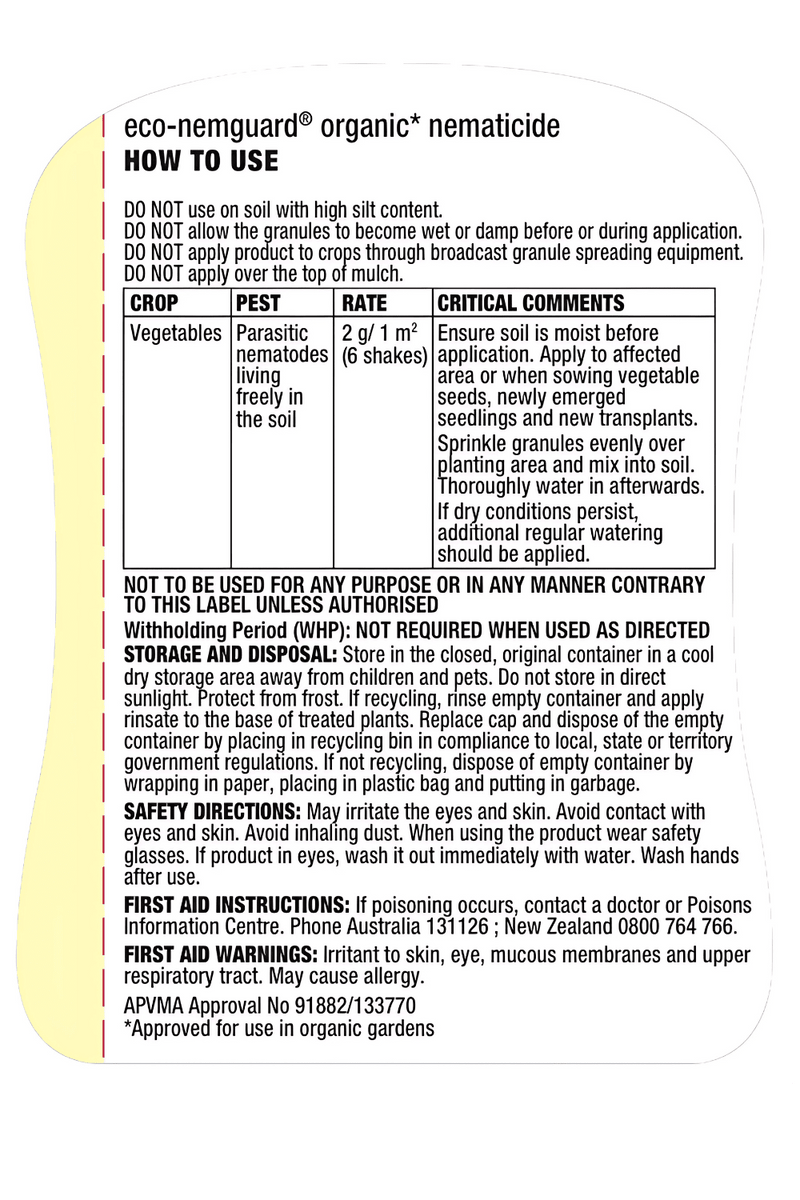 OCP eco-nemguard 350g - Organic Nematicide for Nematode Control & Healthy Roots pest control Yates 