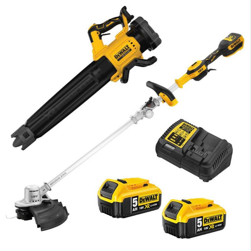 Dewalt 18V XR 2 PIECE COMBO KIT - 5AH Line Trimmer & Blower DCZ241P2-XE Dewalt Power Tools Stanley Black & Decker (Australia) Pty Ltd 
