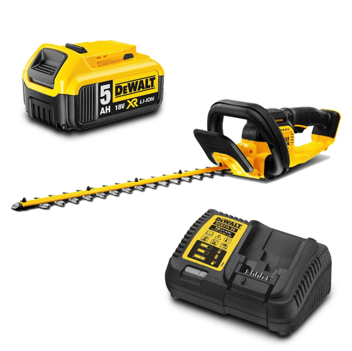 DeWalt DCMHT563P1-XE 18V 5.0Ah XR Li-ion Cordless Brushless 550mm (21-1/2") Hedge Trimmer Combo Kit