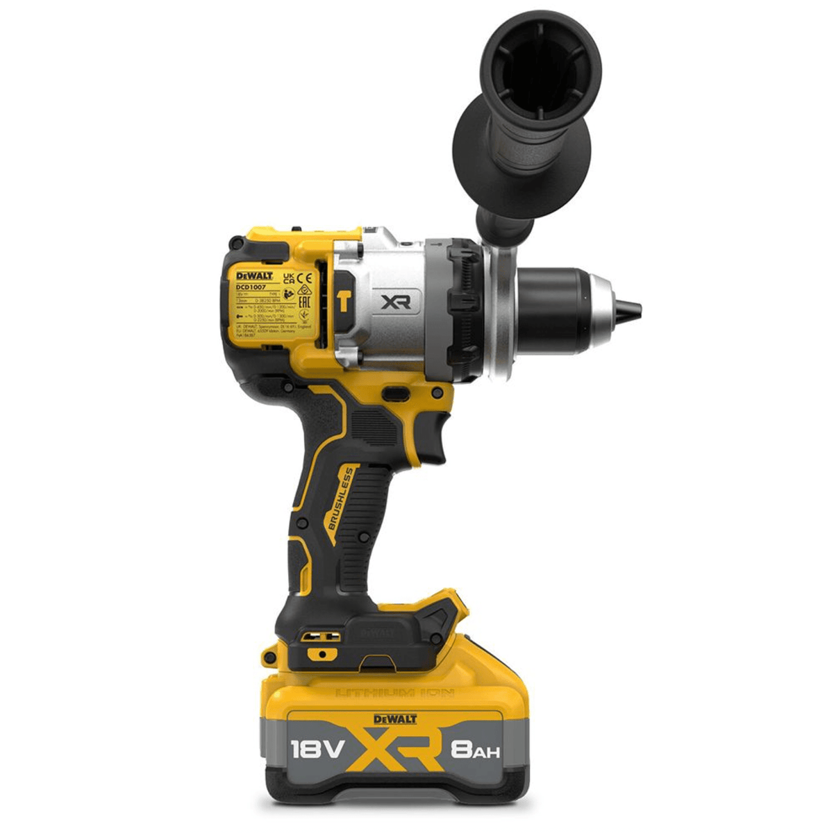 Bare Unit - 18V XR 3 Speed Hammer Drill Driver DCD1007N-XJ Dewalt Power Tools Dewalt Power Tools 