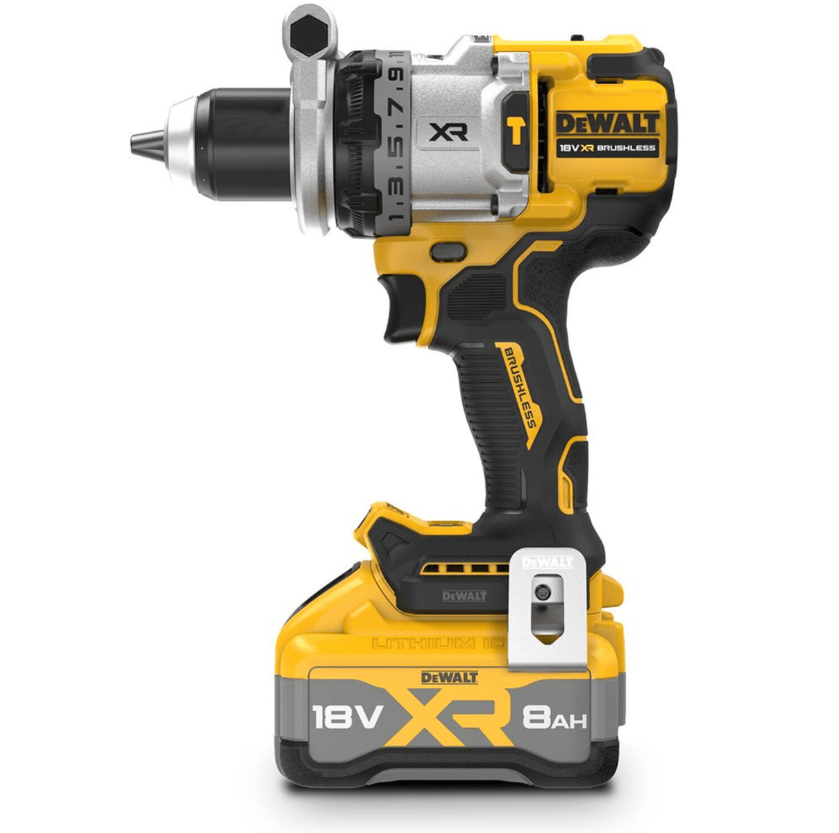 DeWalt DCD1007WW1T-XE 18V 8Ah XR Li-ion Brushless Cordless Premium Hammer Drill Driver Combo Kit Dewalt Power Tools Dewalt Power Tools 