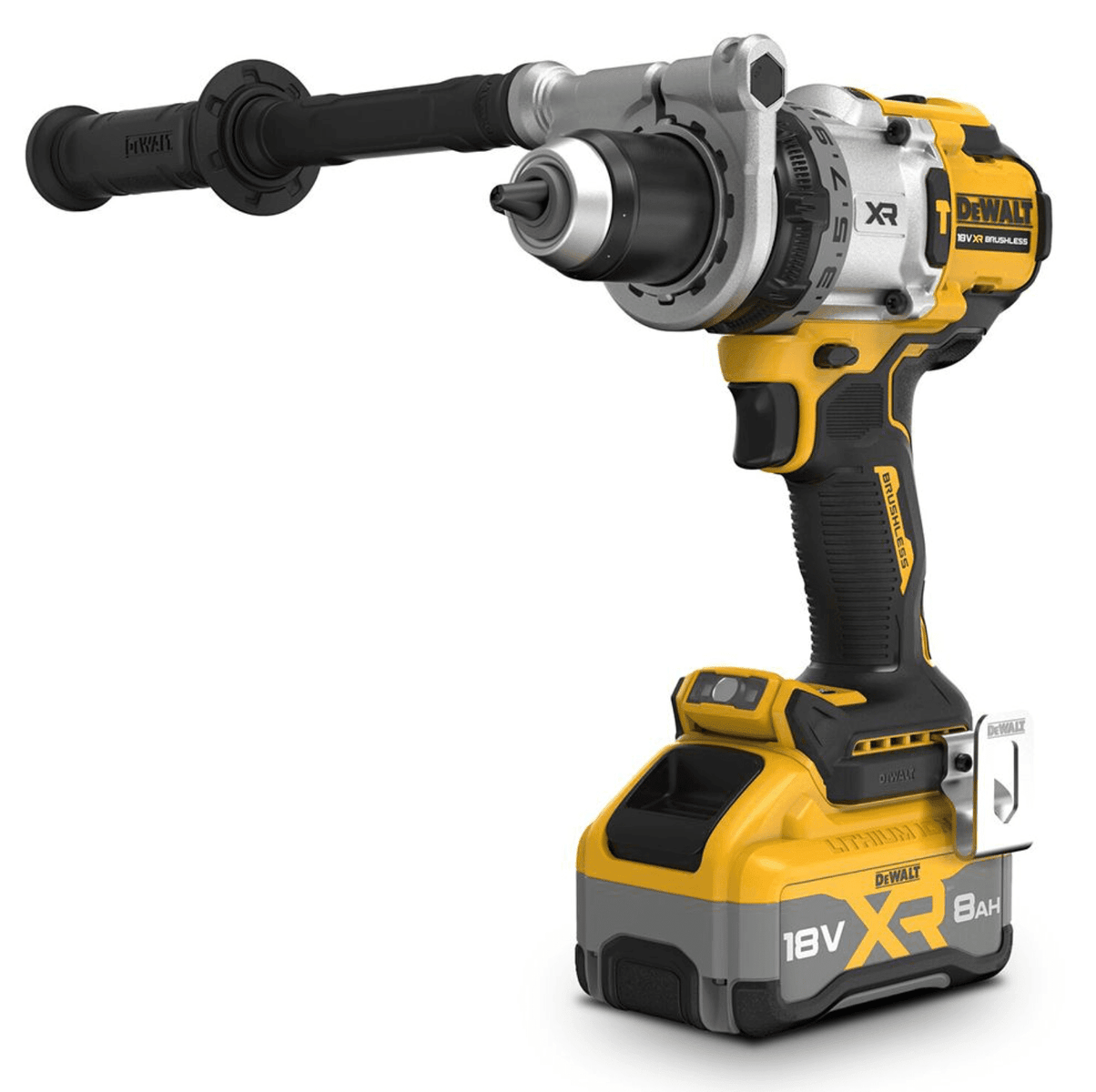 DeWalt DCD1007WW1T-XE 18V 8Ah XR Li-ion Brushless Cordless Premium Hammer Drill Driver Combo Kit Dewalt Power Tools Dewalt Power Tools 