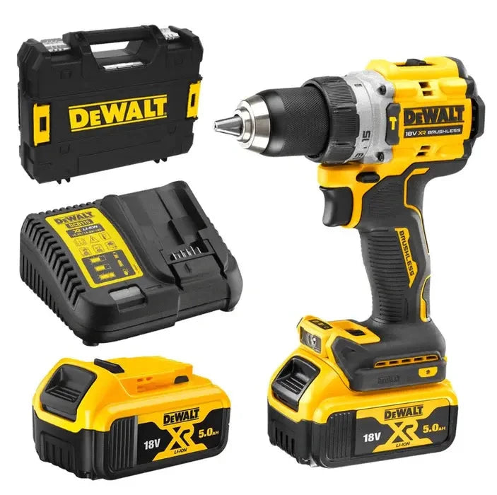 18V XR Compact Premium Hammer Drill Driver -5.0Ah Kit Dewalt Power Tools Dewalt Power Tools 